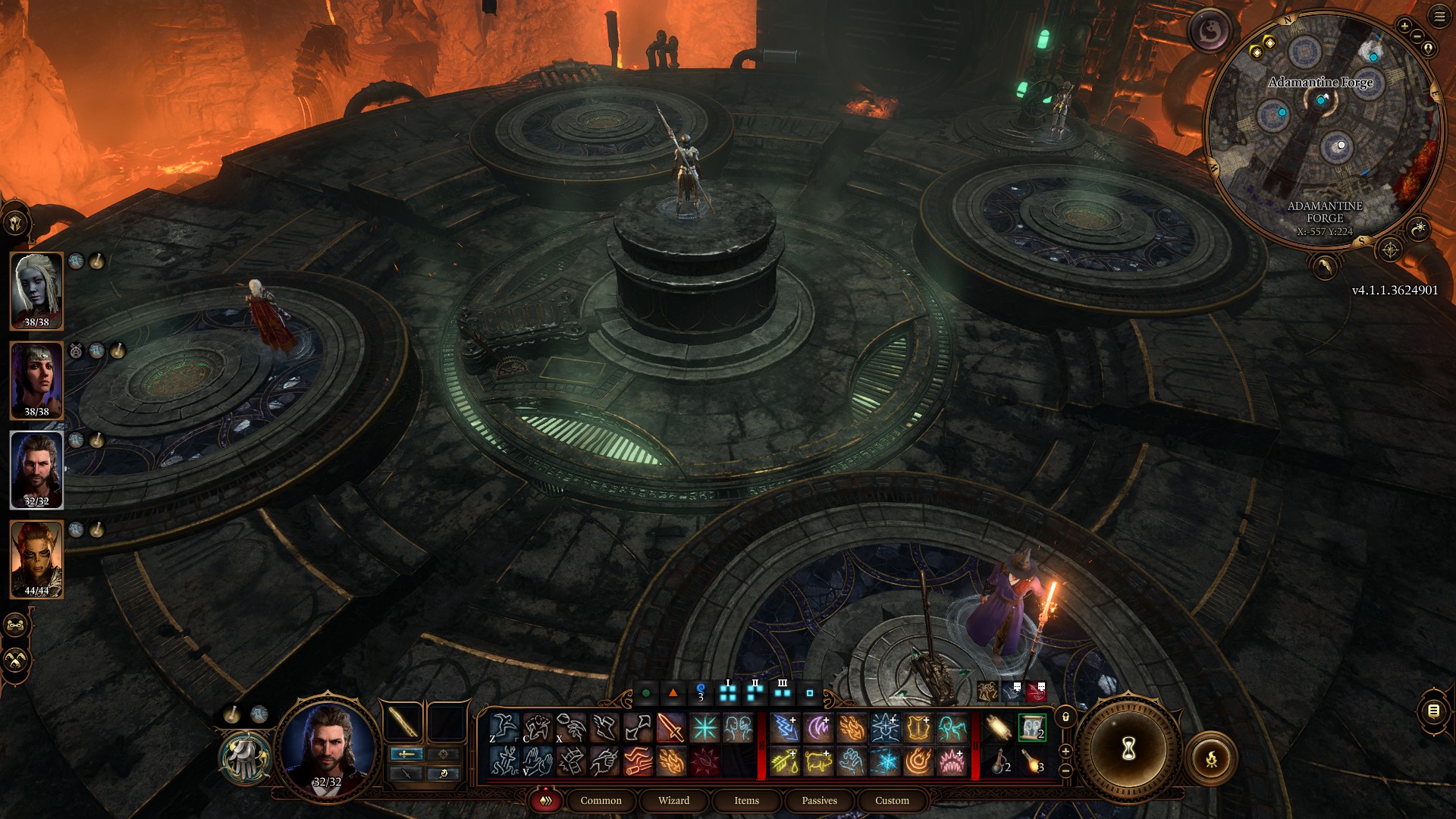 Baldur's Gate 3 battle formation for the fight against Grym.